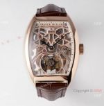 1:1 Super Clone Franck Muller Thunderbolt Tourbillon 72 Hour Power Reserve Watch Rose Gold Mens